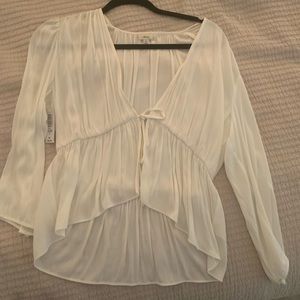 Aritzia White Blouse
